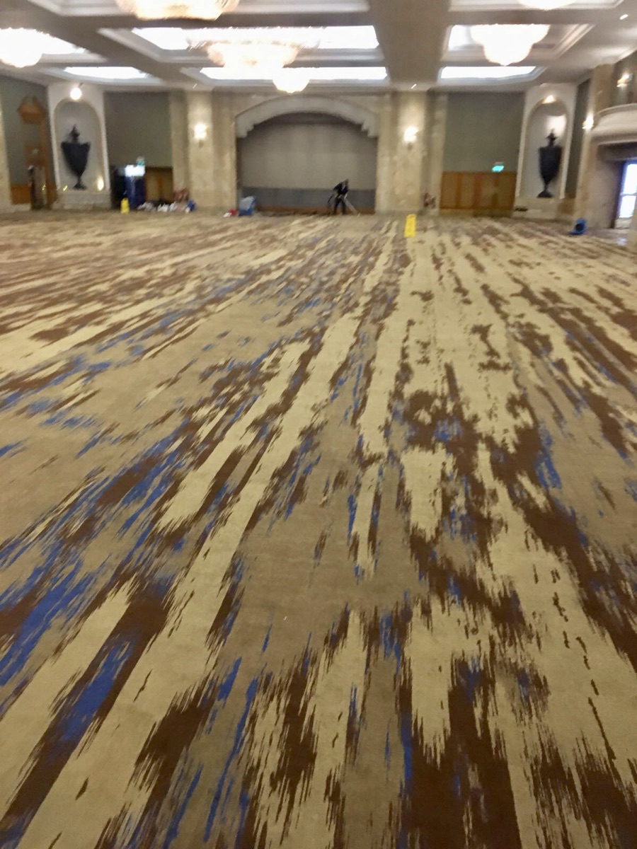 The grand ballroom at the Hilton on Park Lane