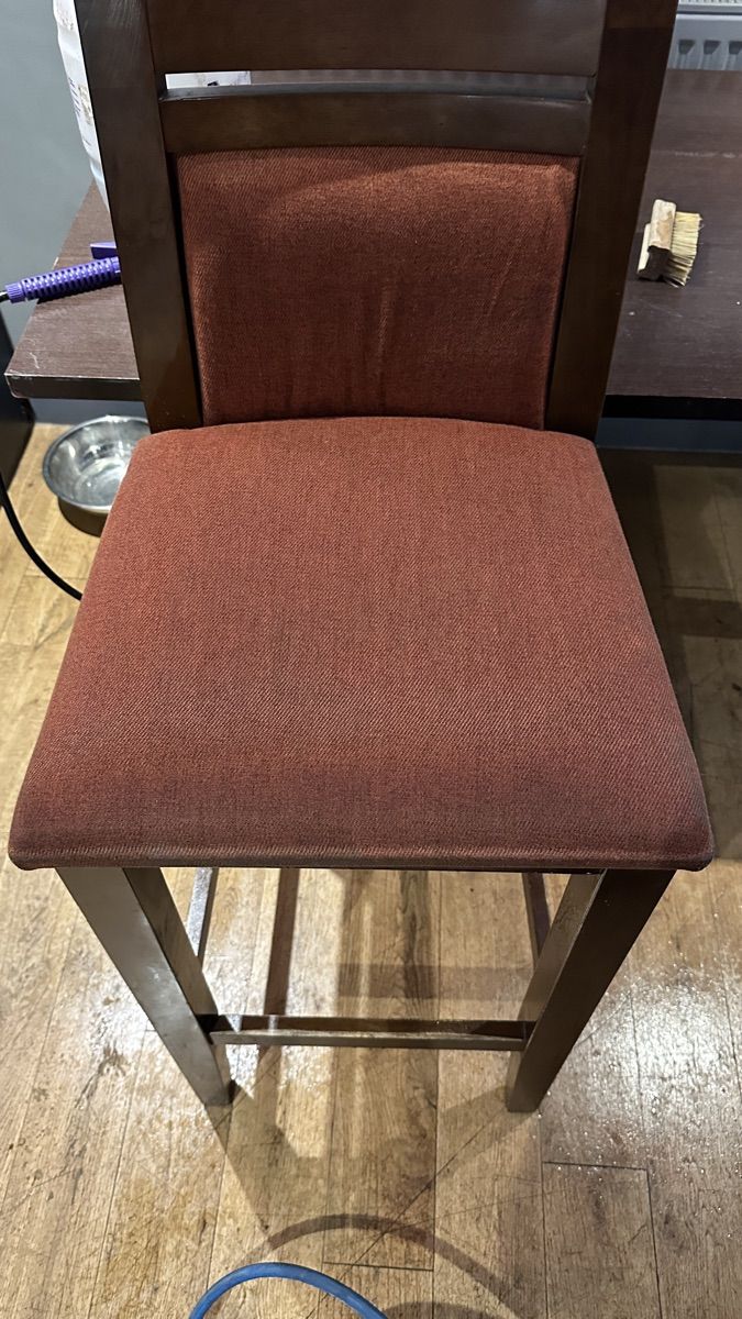 Cleaned bar stools