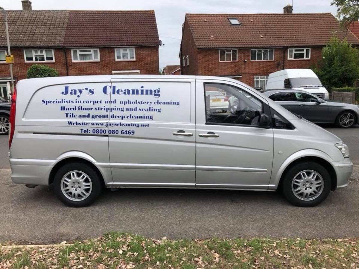 The Jay's Cleaning van, ready for work