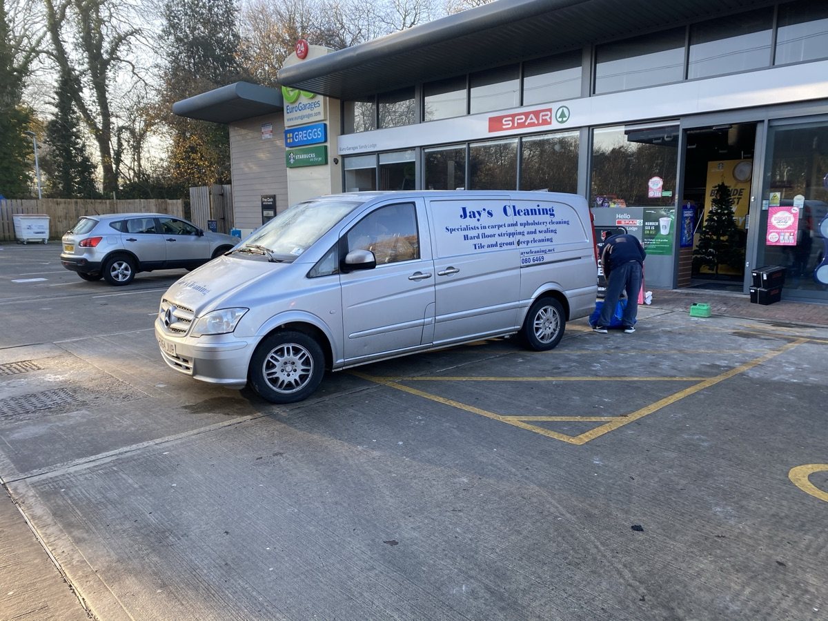 The Jay's Cleaning van